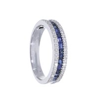 Anello Babila Milano Donna For Ever in Oro bianco Zaffiro 0.73 Ct 238082 - 238082